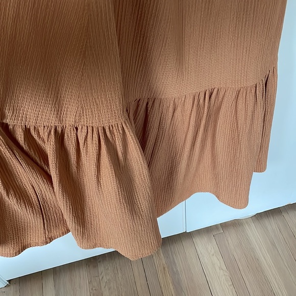 Gibson Latimer maxi dress - peach - with ruffle and bow - Picture 4 of 4